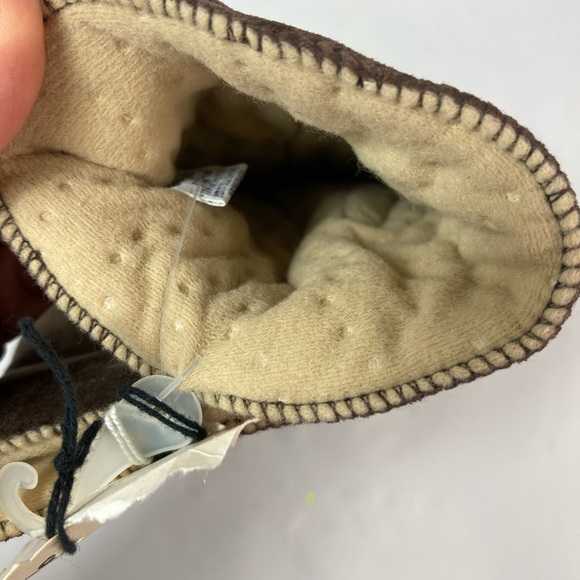 NWT Fownes M Brown Leather 3M Thinsulate Gloves - Picture 6 of 6